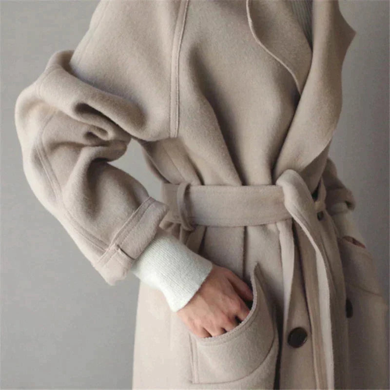 Ellie | Elegant Long Winter Coat for Women Fashion