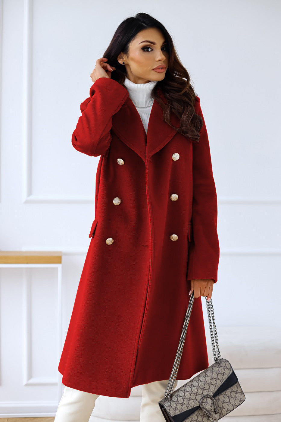 Arabella | Elegant Double-Breasted Women's Winter Coat