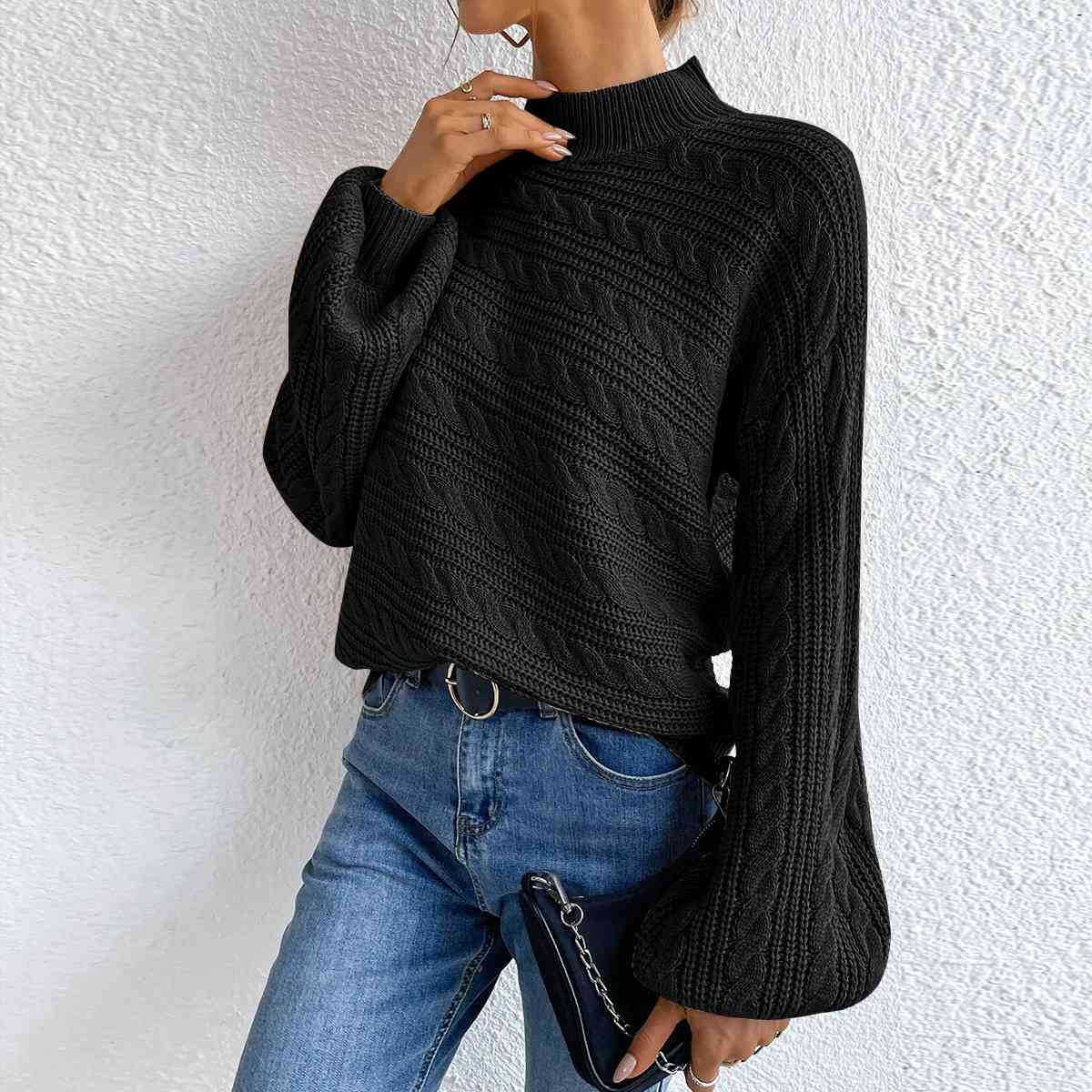 Sylvara | Cozy Cable Knit Sweater for Women Warm Fashion