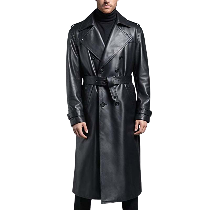 Atticus | Classic Double-Breasted Trench Coat for Men