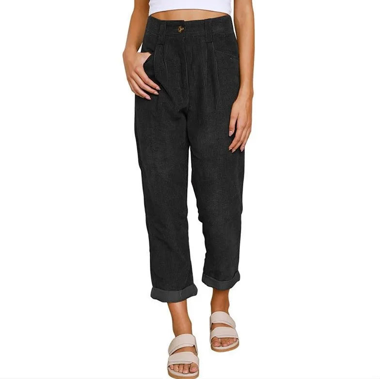 Erica  - Retro Corduroy Pants