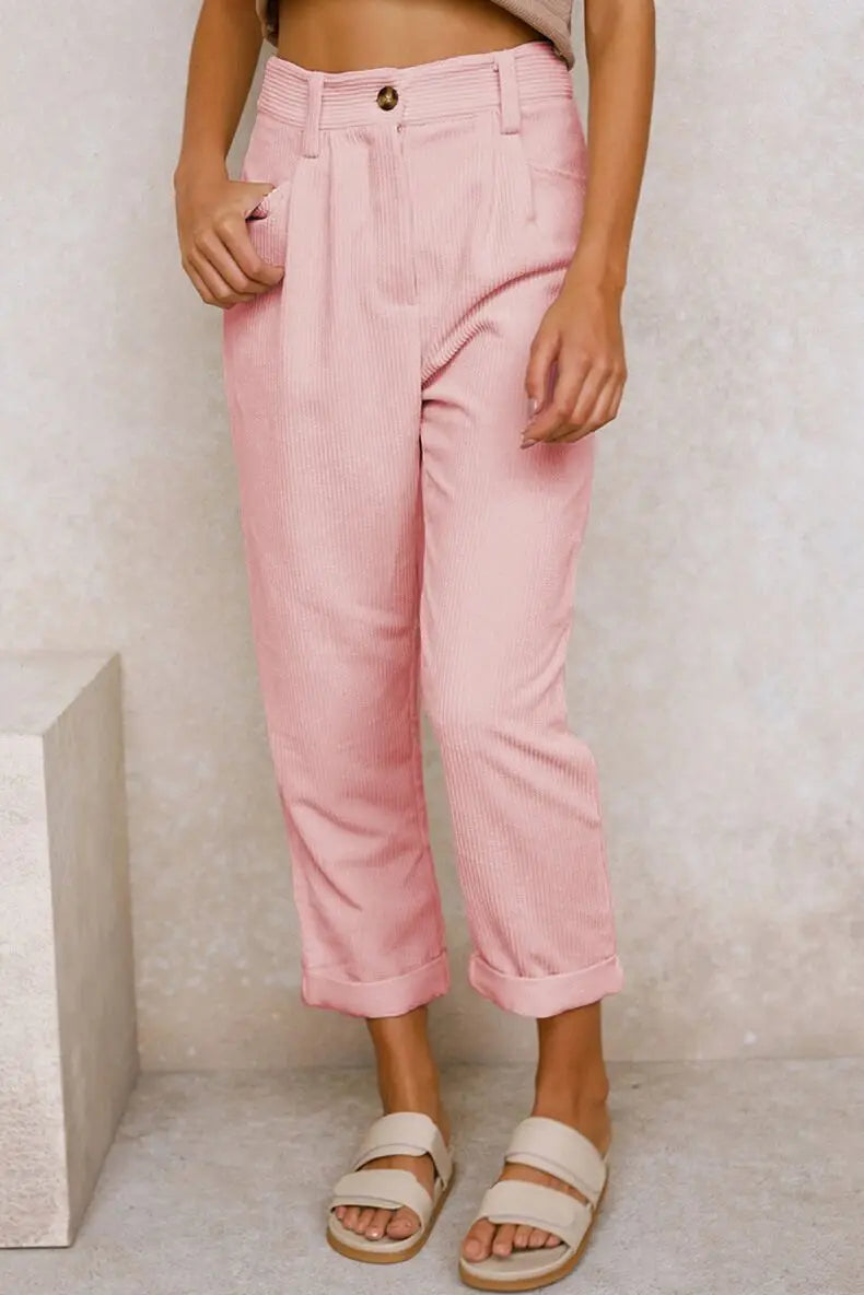 Erica  - Retro Corduroy Pants