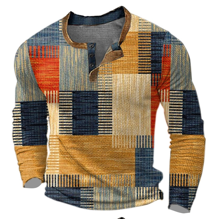 Dave - Color Block Patchwork Sweater