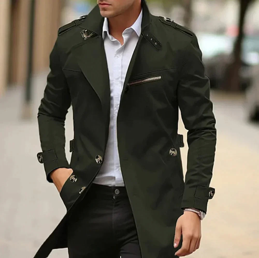 Cassian | Classic Men's Trench Coat for All Occasions