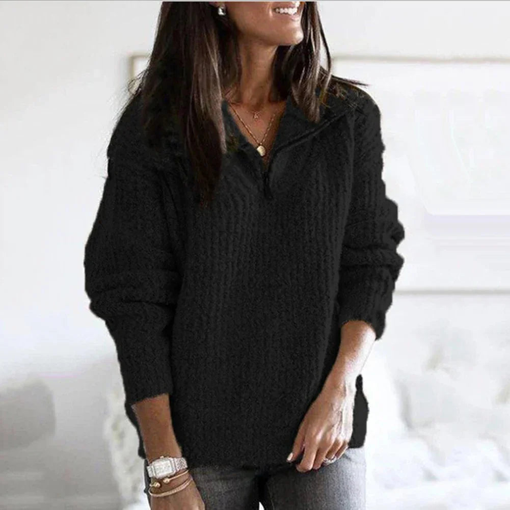 Seraphina | Stylish Half-Zip Sweater for Casual Outings