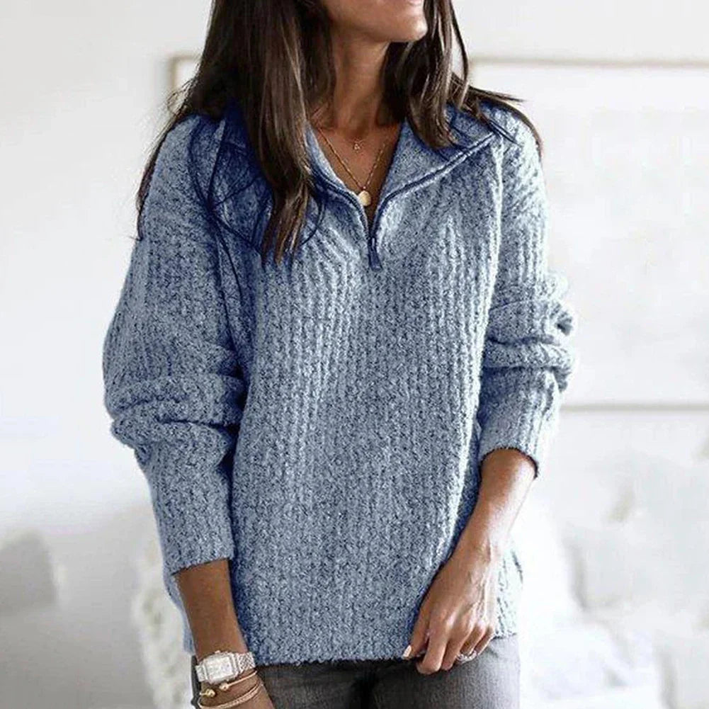 Seraphina | Stylish Half-Zip Sweater for Casual Outings