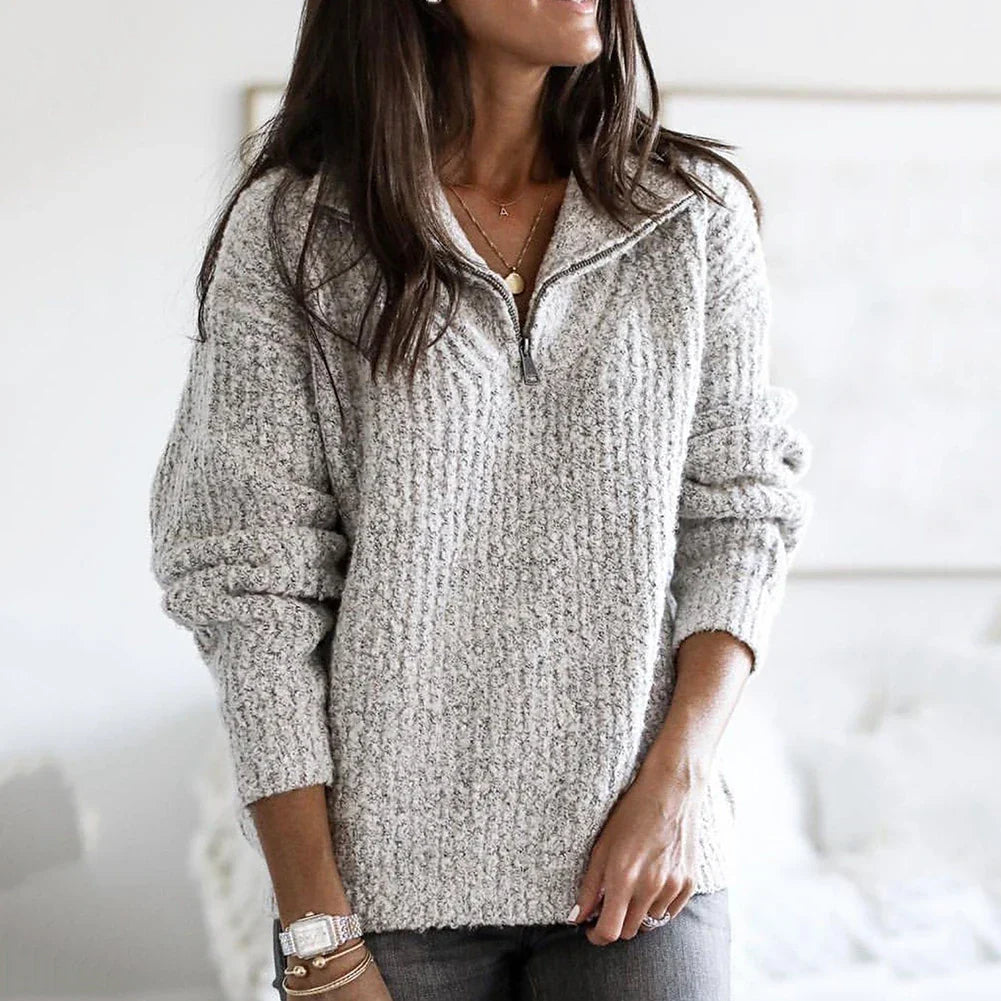 Seraphina | Stylish Half-Zip Sweater for Casual Outings