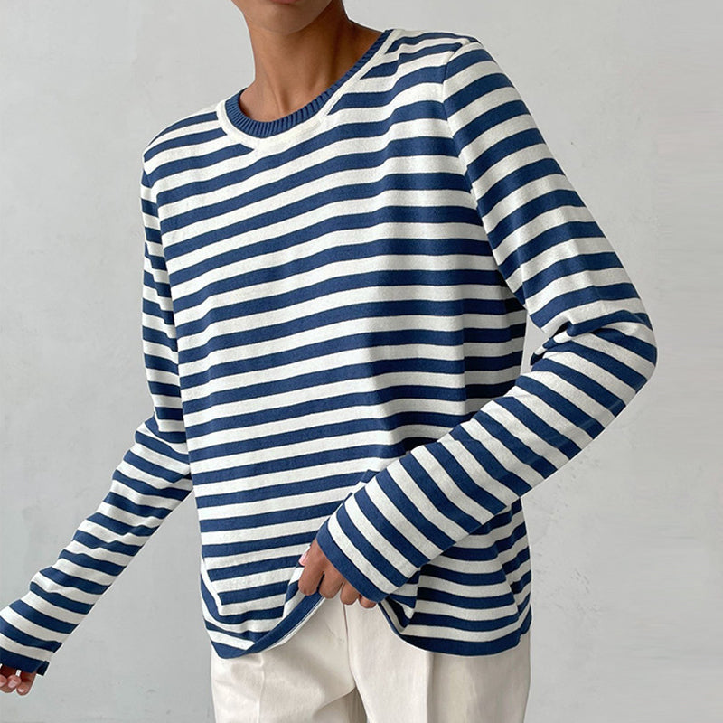 Clara | Striped Long Sleeve Top for Effortless Style