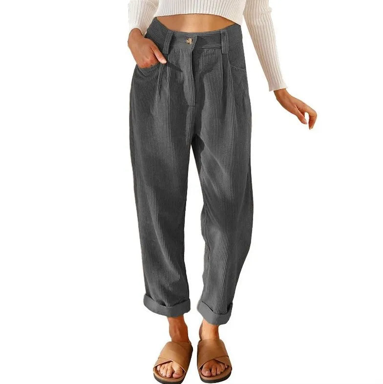 Erica  - Retro Corduroy Pants