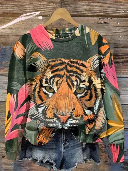 Savannah | Women's Bold Animal Print Sweater for Casual Style