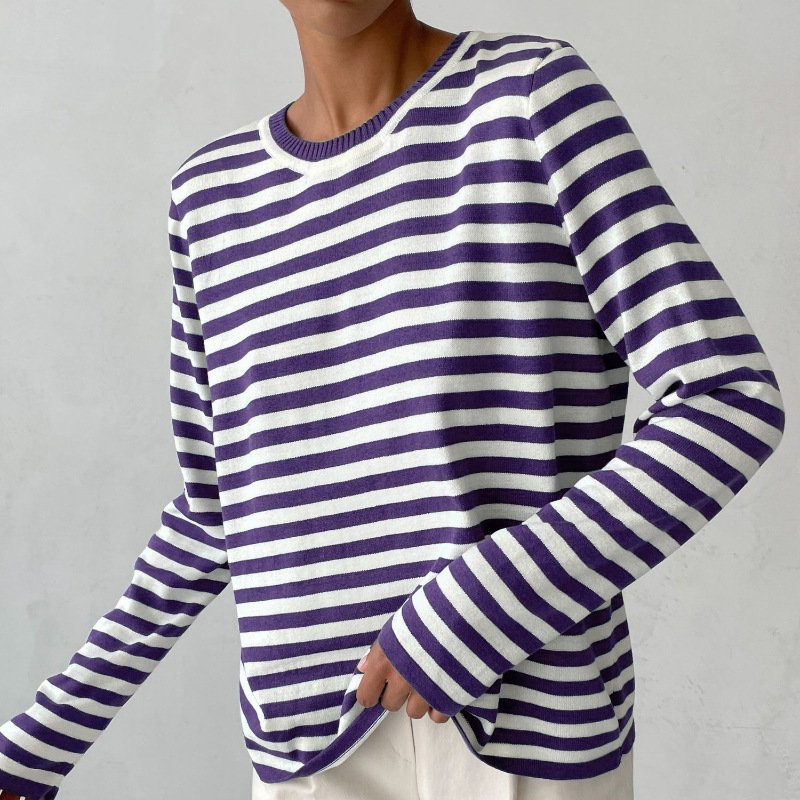 Clara | Striped Long Sleeve Top for Effortless Style