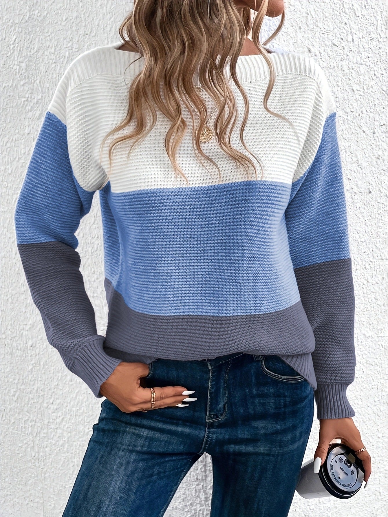 Zinnia | Trendy Women's Color Block Sweater for Casual Style