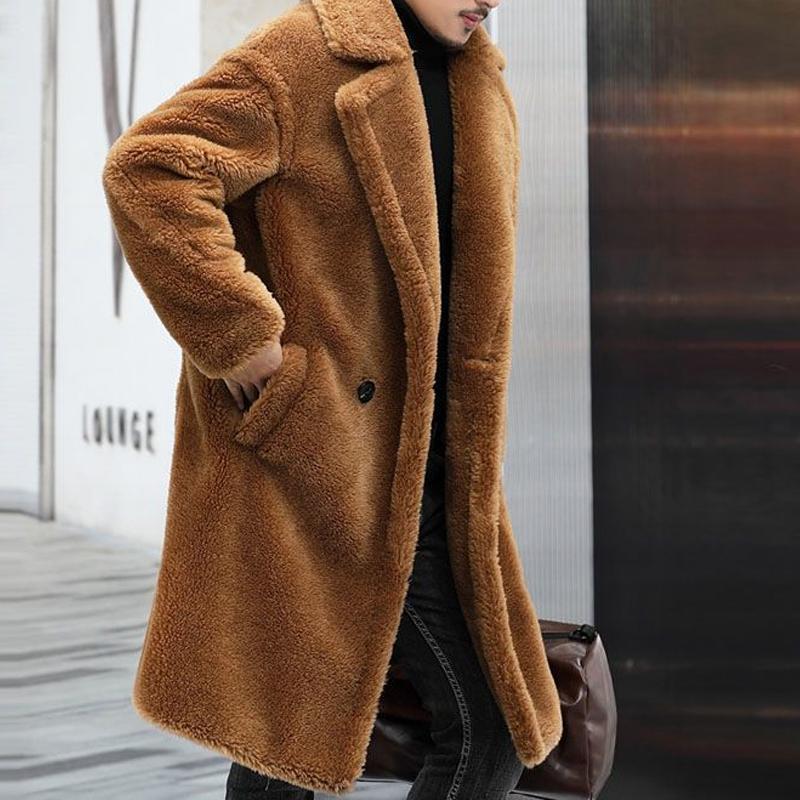 Valric | Stylish Teddy Fleece Overcoat for Men Warm Winter Wear