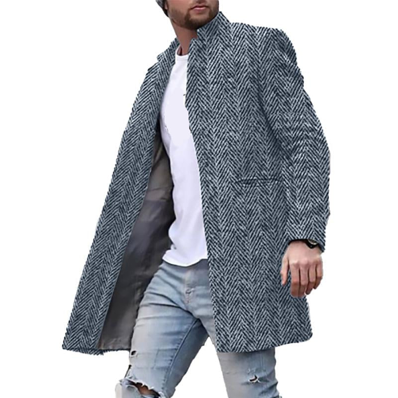 Tyvonn | Stylish Men's Herringbone Overcoat for All Occasions