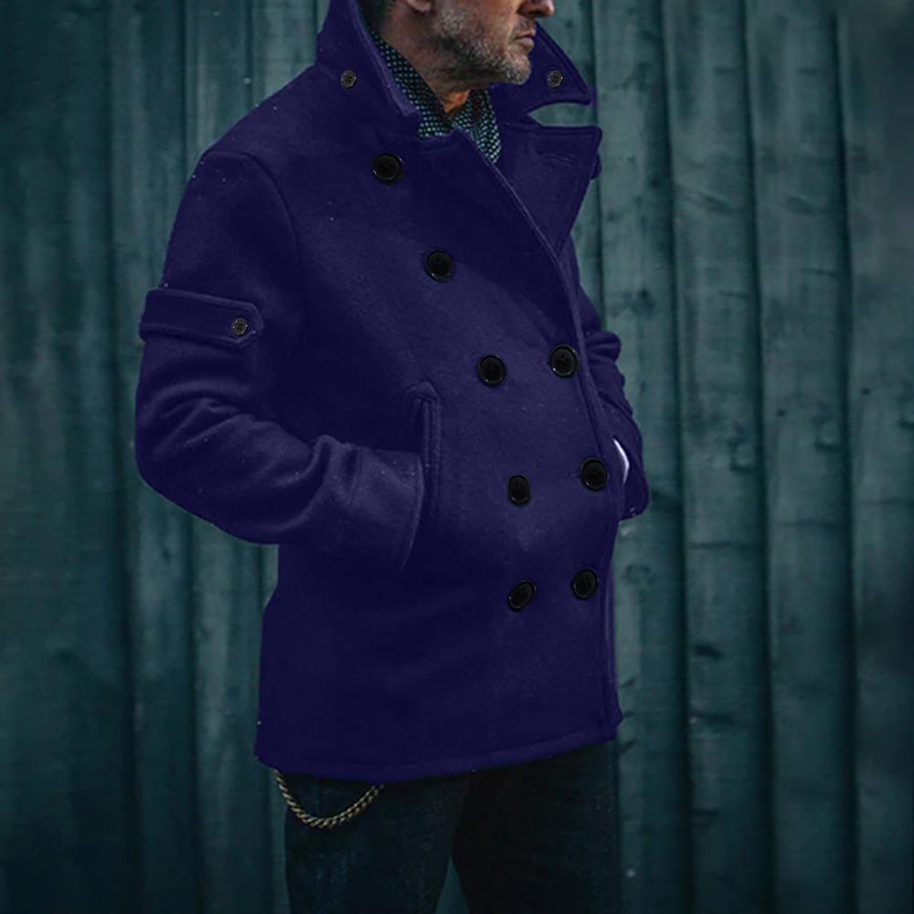 Zyric | Double Breasted Men's Coat for Stylish Elegance