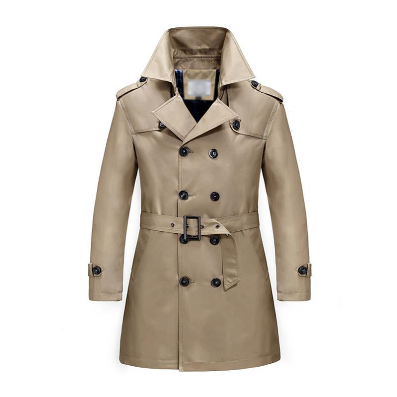 Oliver | Classic Double-Breasted Trench Coat for Men