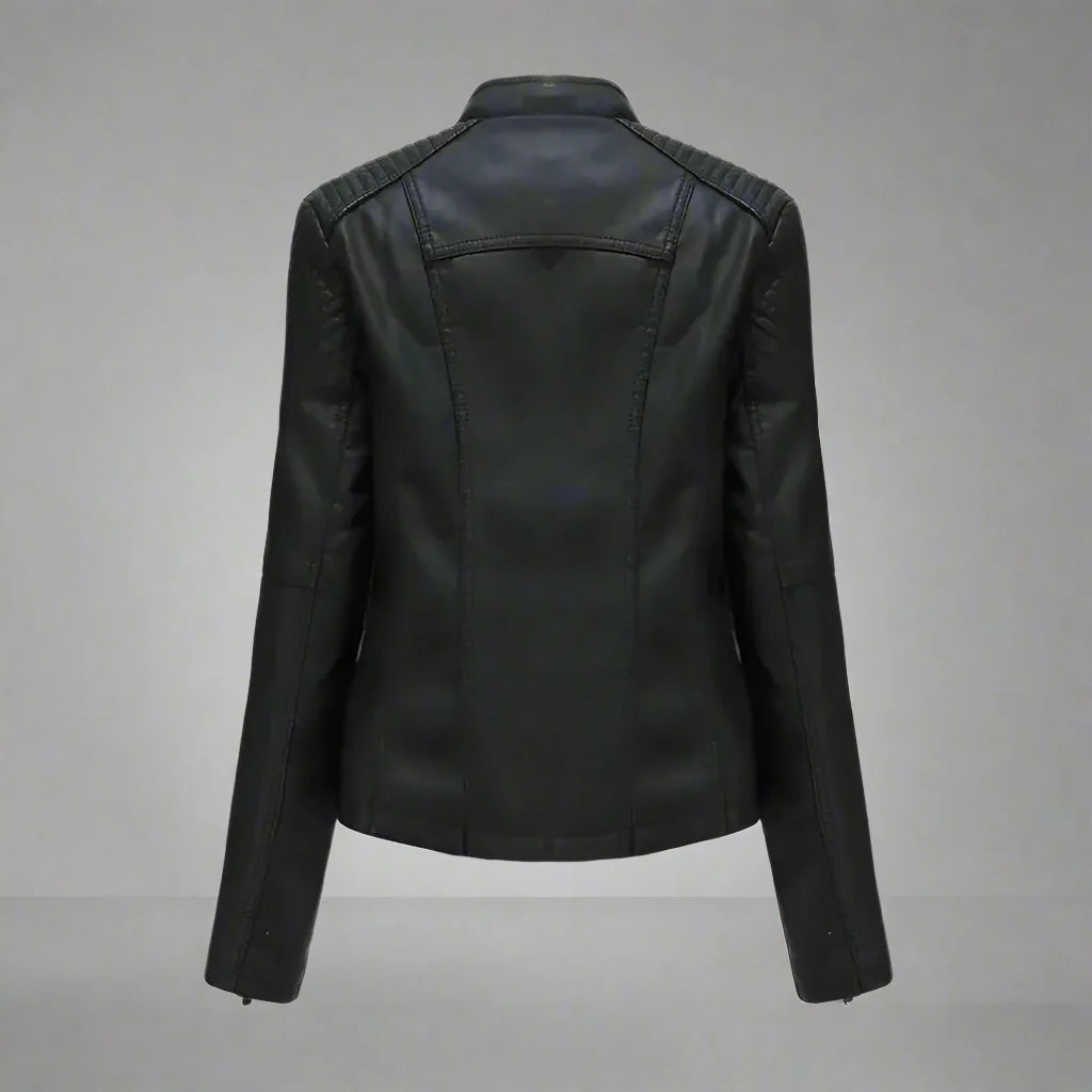 Liz - Long- sleeved Leather Jacket