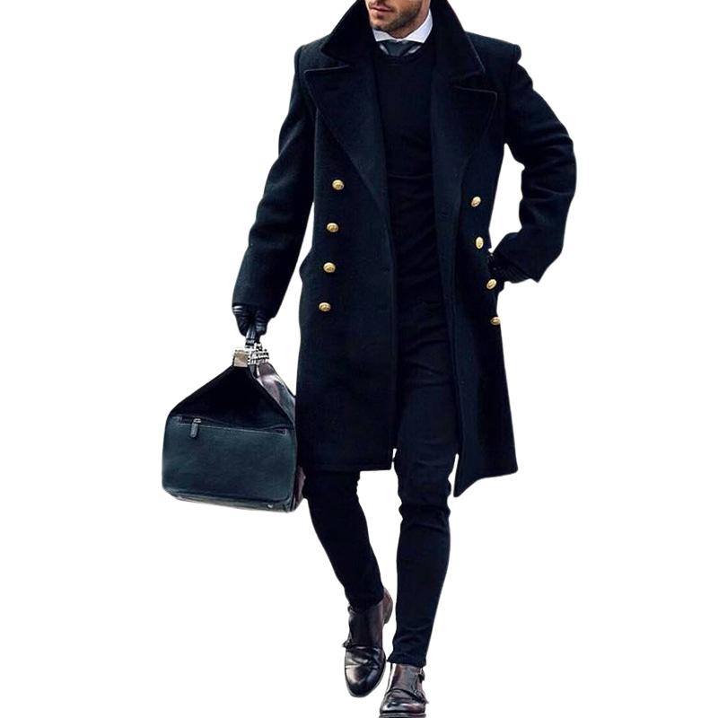 James | Stylish Double-Breasted Men's Overcoat for All Occasions