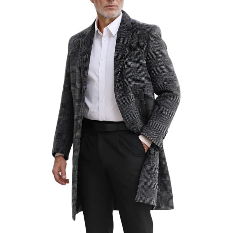 Ronan | Stylish Men's Long Coat for Cold Weather Fashion