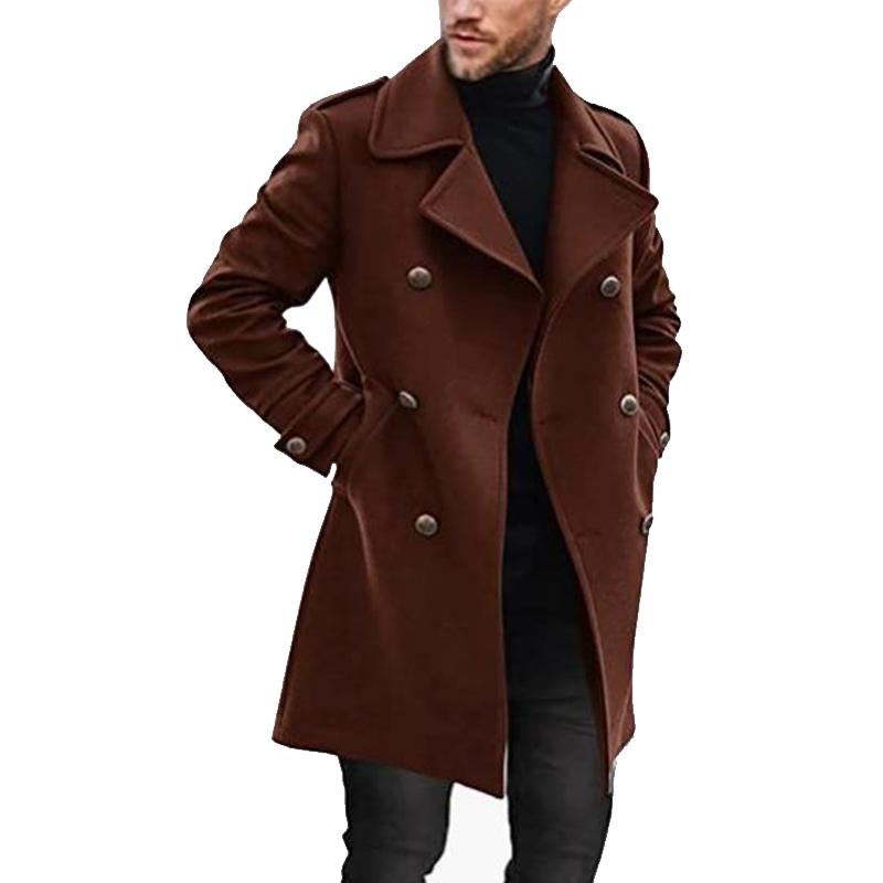 Sorinell | Classic Double-Breasted Men's Overcoat for All Occasions