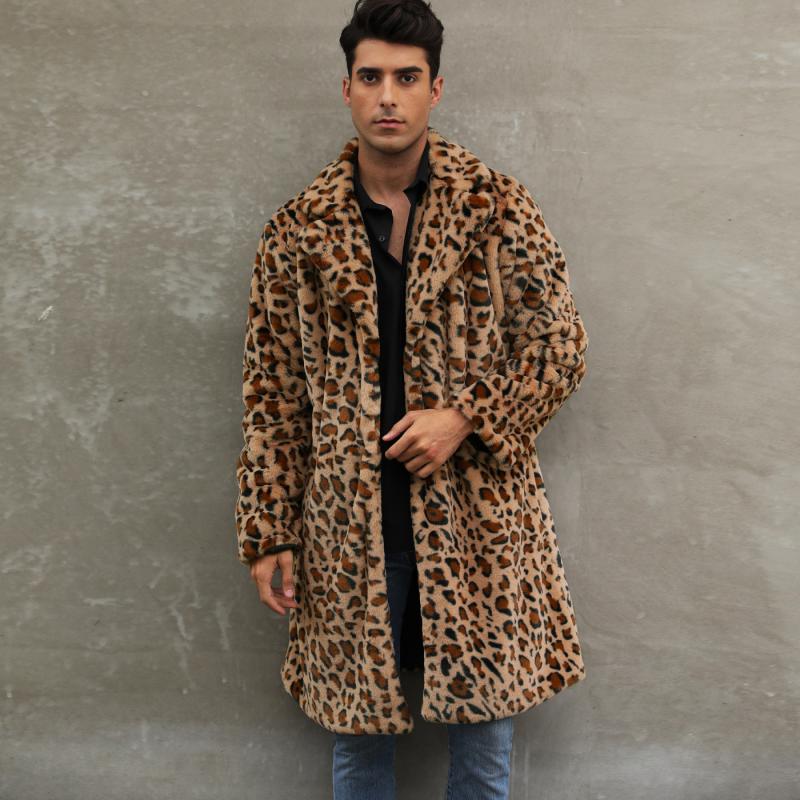 Stellan | Stylish Leopard Patterned Overcoat for Men