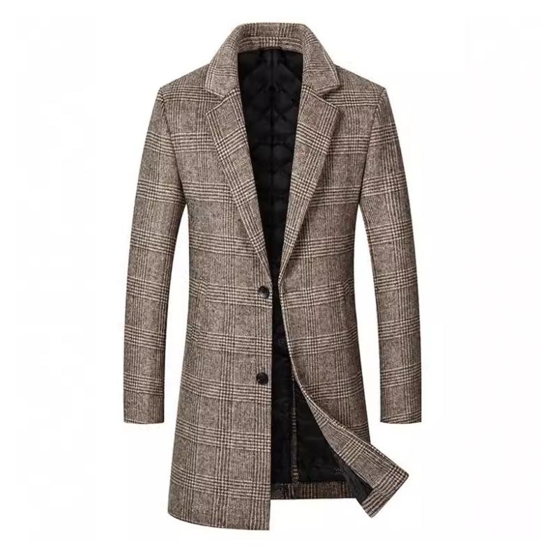 Ronan | Stylish Men's Long Coat for Cold Weather Fashion