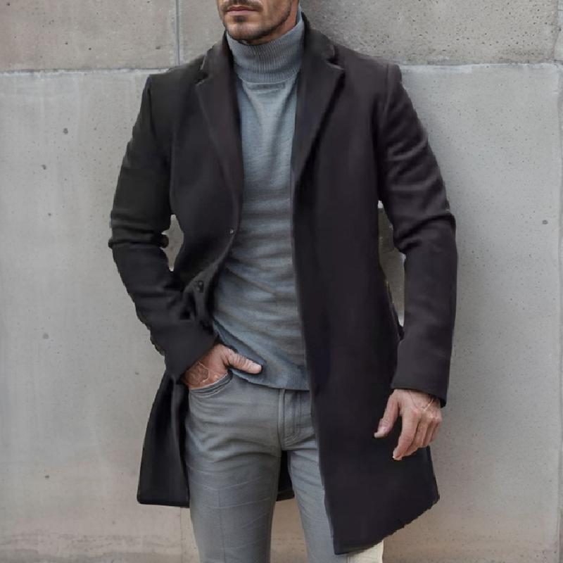 Callum | Stylish Single-Breasted Men's Overcoat for Cold Weather