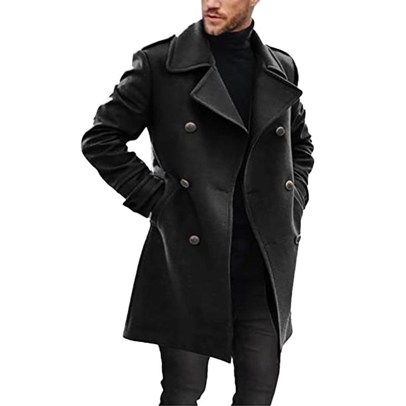 Sorinell | Classic Double-Breasted Men's Overcoat for All Occasions