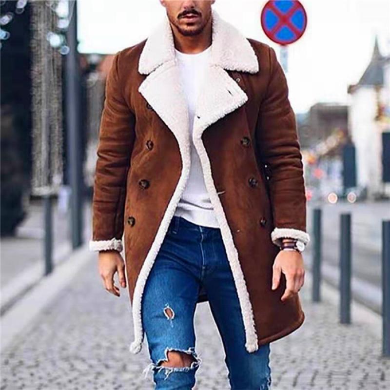 Thaddeus | Stylish Double-Breasted Overcoat for Men Winter Fashion