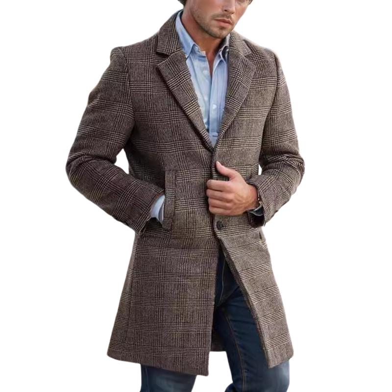 Ronan | Stylish Men's Long Coat for Cold Weather Fashion