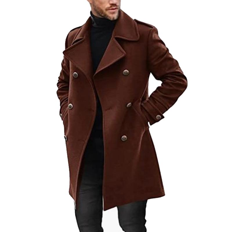 Sorinell | Classic Double-Breasted Men's Overcoat for All Occasions