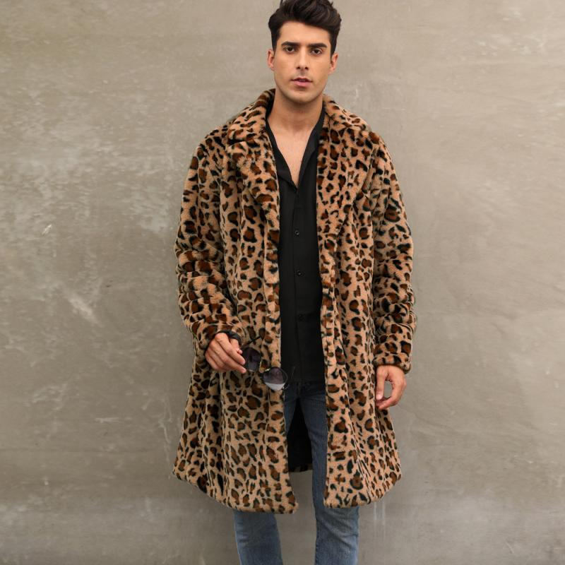 Stellan | Stylish Leopard Patterned Overcoat for Men