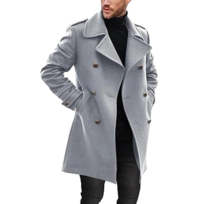 Sorinell | Classic Double-Breasted Men's Overcoat for All Occasions