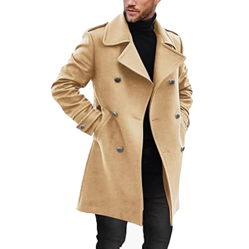 Sorinell | Classic Double-Breasted Men's Overcoat for All Occasions