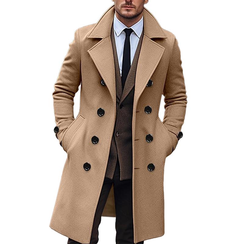 Ryven | Double Breasted Men's Coat for Timeless Elegance