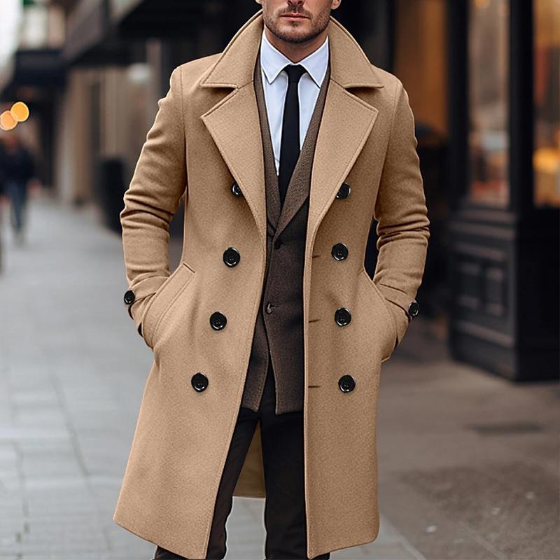 Ryven | Double Breasted Men's Coat for Timeless Elegance